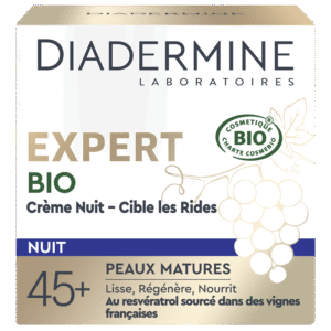 Diadermine Expert Bio Crème Nuit – Cible les Rides 45+