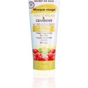 Flux Care – Masque Visage Huile d’Argan & Cranberry (150 ml)