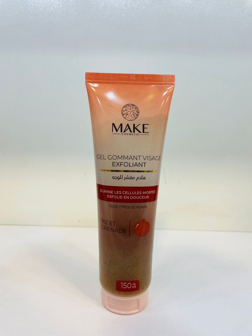 Gel Gommant Visage Exfoliant Riz & Grenade – MAKE Cosmetic – 150 ml