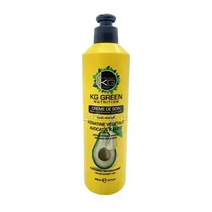 KG Green Nutrition – Crème de Soin Sans Rinçage à la Kératine Végétale, Avocat & Karité
