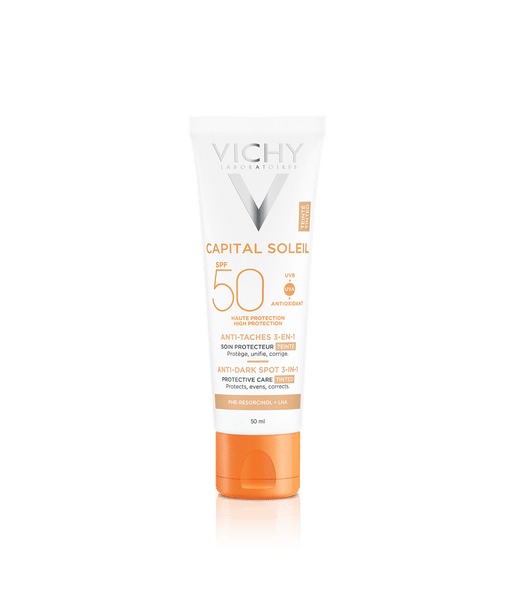 Vichy Capital Soleil SPF 50 – Soin Protecteur Teinté Anti-Taches 3-en-1
