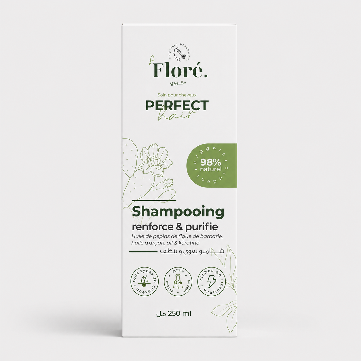 Floré Perfect Hair Shampooing Renforce & Purifie 250ml